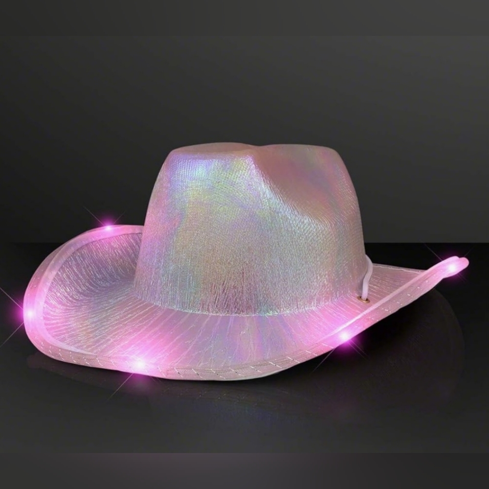 Pink Flashing Cowboy Hat